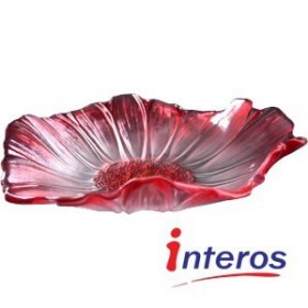 Dekorierte Glas-Vase "Red"  von INTEROS 