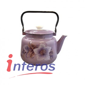 Эмалированный чайник 3.5 л. "Сиреневая лилия"