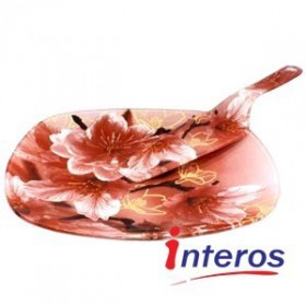 Kuchenplatte mit Spatel " Magnolie" von INTEROS