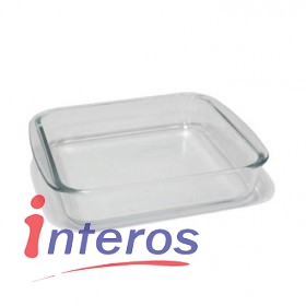 Backblech aus hitzebeständigem Glas 2,3 L von INTEROS