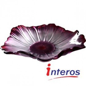 Dekorierte Glas-Vase  "Purple" von INTEROS 