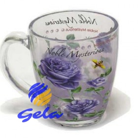 Glastasse 350 ml. "Lila Rose"