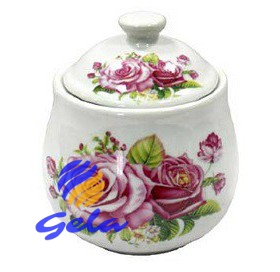 Keramik-Zuckerdose 450 ml " Roses"