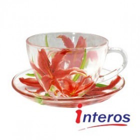 Teeservice " Rote Lilie"