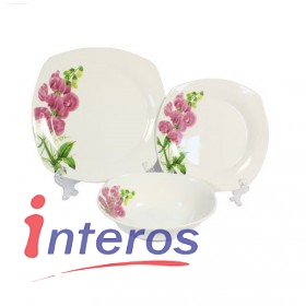 Tafelservice "Orchidee " von Interos 18 Tlg.