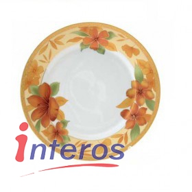 Набор тарелок " Золотой цветок" 12 штук