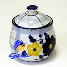 Keramik-Zuckerdose 450 ml. "Sommer"